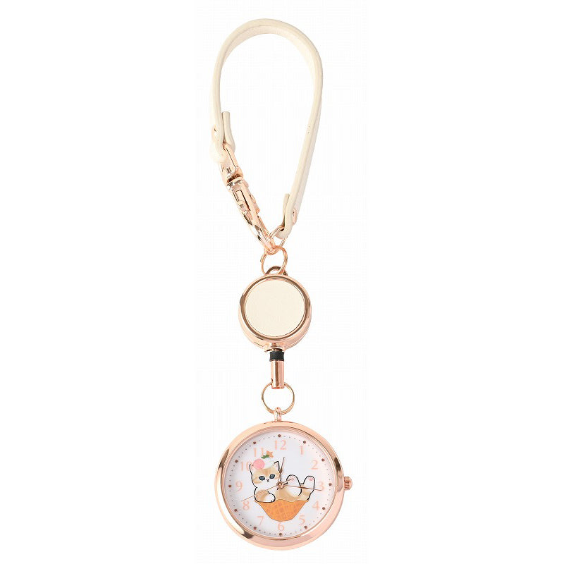 Reloj llavero Mofusand con gatito waffle
