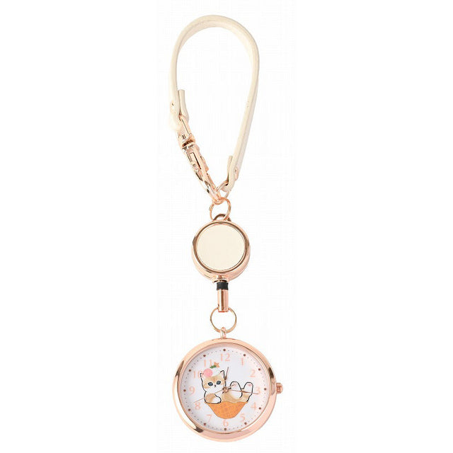 Reloj llavero Mofusand con gatito waffle