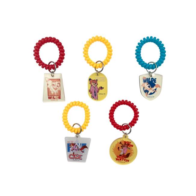 Coletero espiral con charm de Nick – Zootopia 2