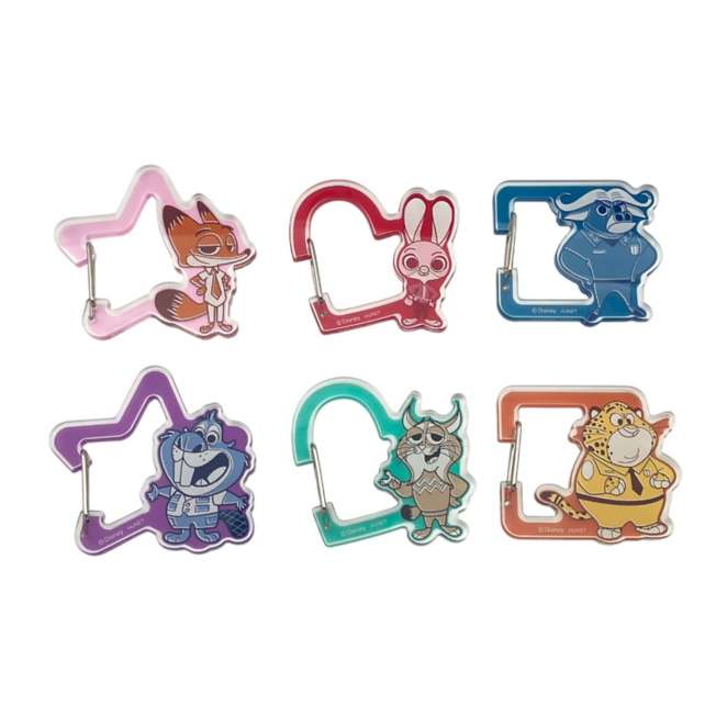 Set de mosquetones acrílicos Zootopia 2 (caja)