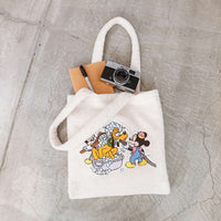 Tote de borreguito bordado de Pluto, Morty y Ferdie