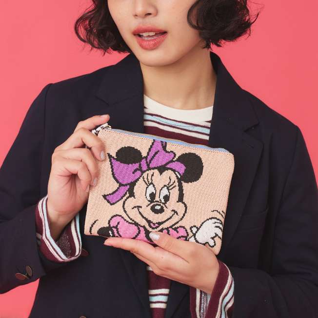 Estuche tejido de punto de Minnie Mouse