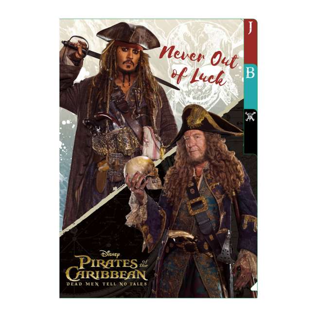 Carpeta transparente de 3 bolsillos Piratas del Caribe