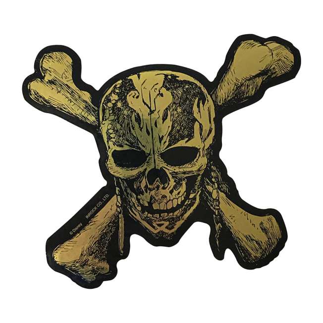 Sticker con efecto metálico de Piratas del Caribe