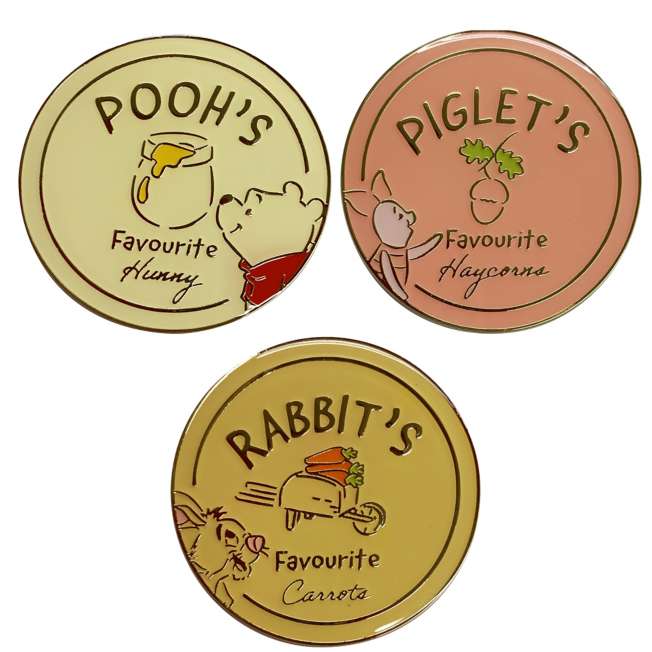 Set de 3 pines de Winnie the Pooh