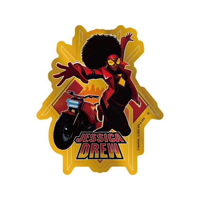 Sticker metálico de Spider-Woman
