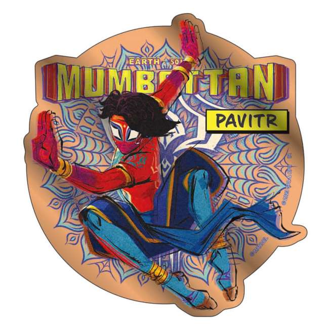 Sticker metálico de Spider-Man India