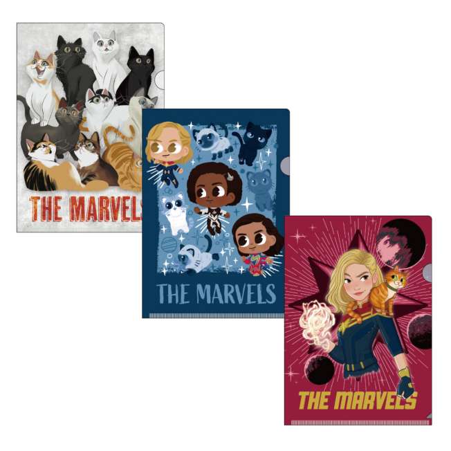 Set de mini carpetas transparentes de The Marvels