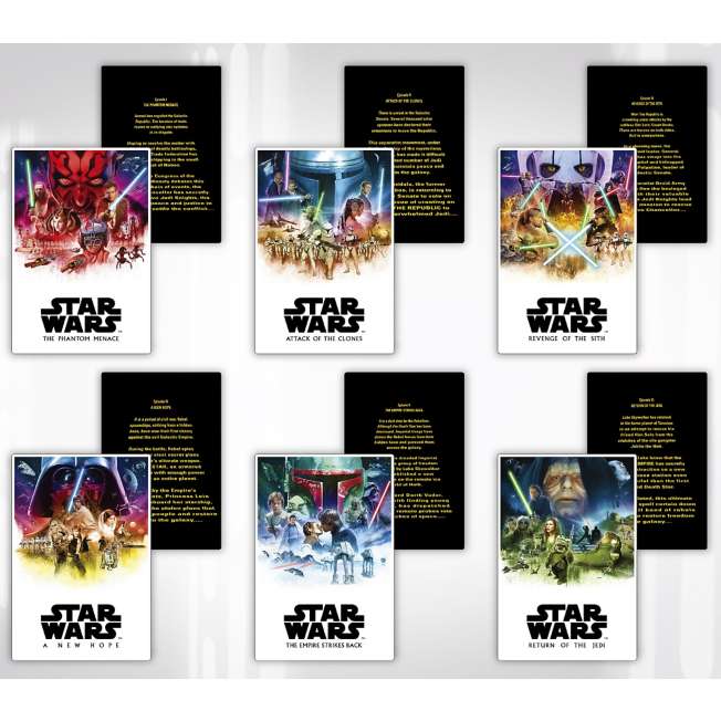 Colección de tarjetas cambiantes Star Wars Saga