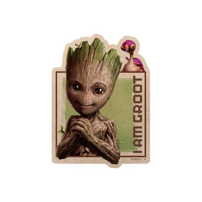 I Am Groot temporada 2: sticker de papel kraft B