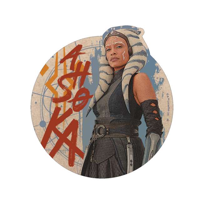 Sticker estilo craft de Ahsoka | Star Wars
