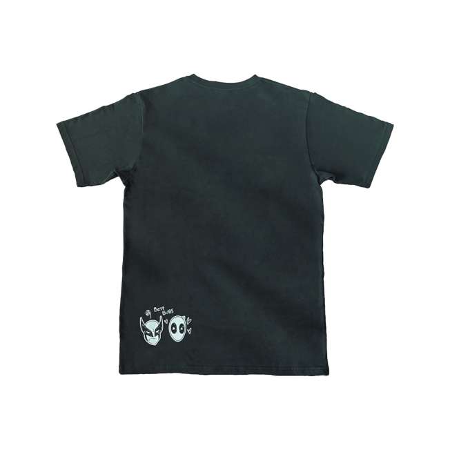 Polera Deadpool & Wolverine negra, talla L