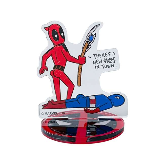 Soporte acrílico sorpresa de Deadpool y Wolverine