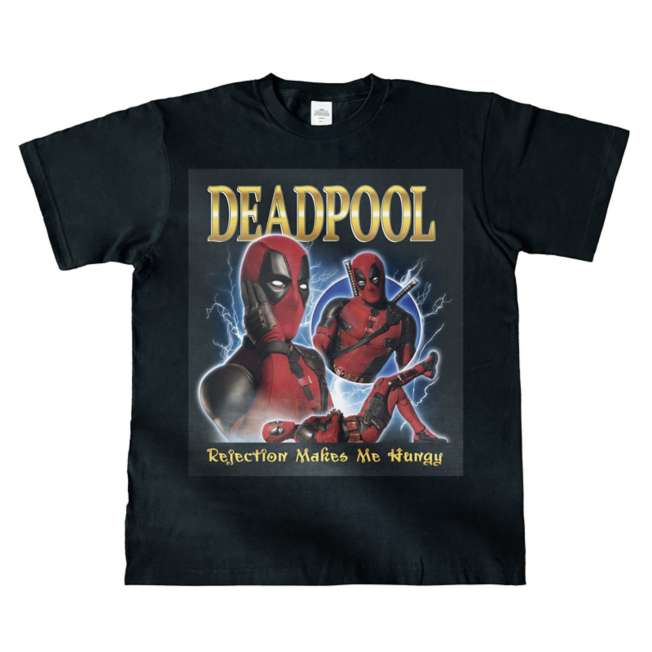 Polera Deadpool & Wolverine Negra