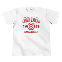 Polera blanca de Capitán América