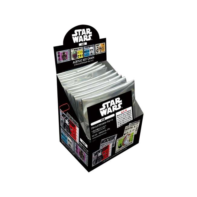 Llavero acrílico sorpresa Star Wars Saga (caja completa)