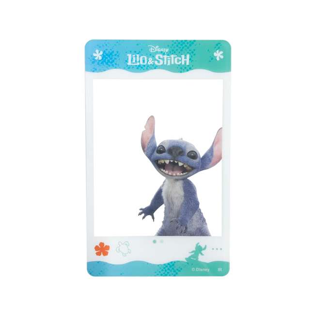 Tarjeta acrílica sorpresa de Lilo y Stitch