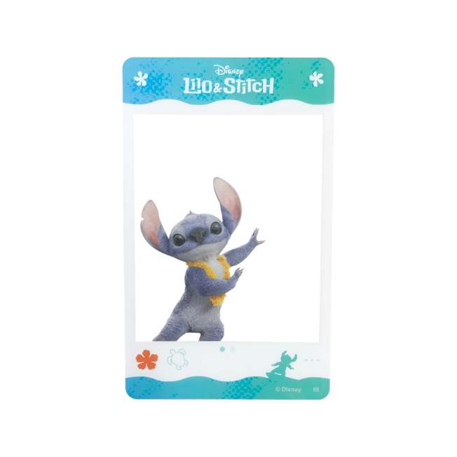Tarjeta acrílica sorpresa de Lilo y Stitch