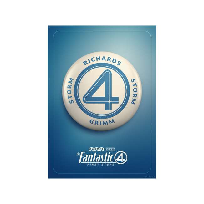 Póster A3 de Los 4 Fantásticos: Primeros pasos