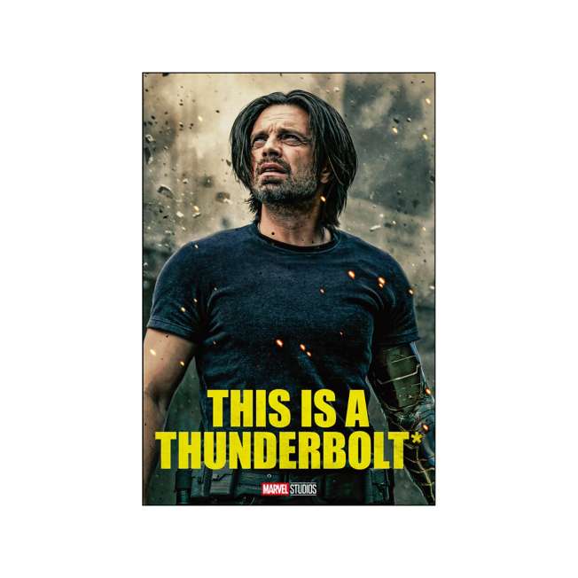 Set de 16 postales de Thunderbolts* en estuche metálico
