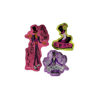 Set de 3 stickers metálicos mini del Dr. Facilier