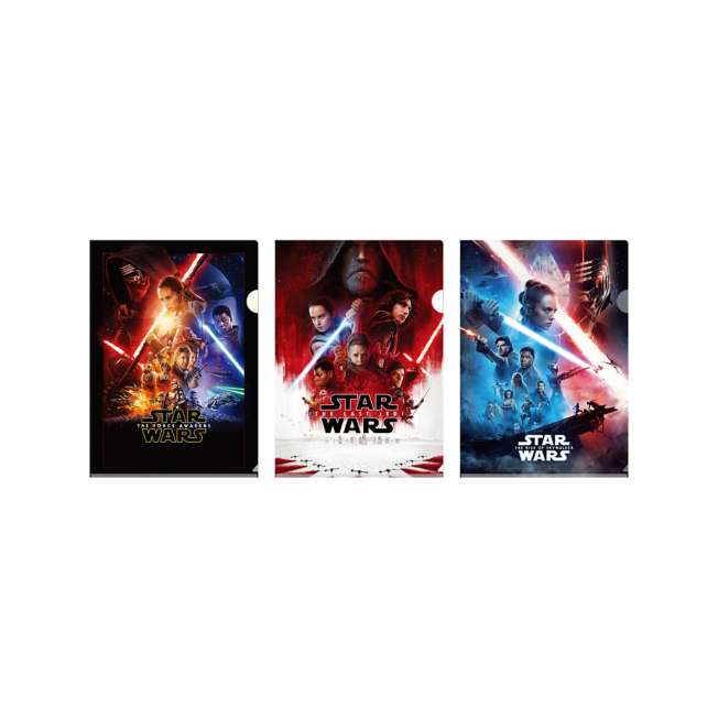 Set de 3 carpetas transparentes Star Wars: Episodios 7-9