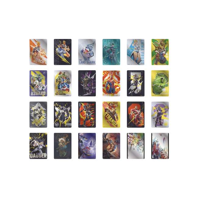Colección de tarjetas metálicas Marvel Rivals