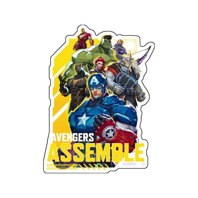 Set de 7 stickers transparentes de Marvel Rivals