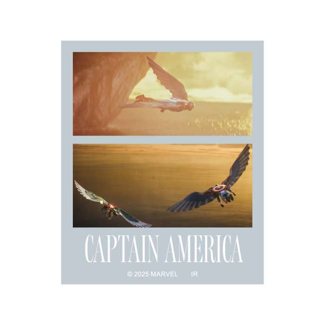 Colección de stickers de Capitán América: Un nuevo mundo