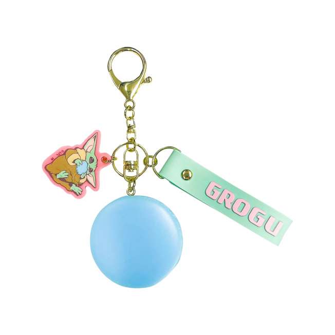 Llavero de macaron de Grogu