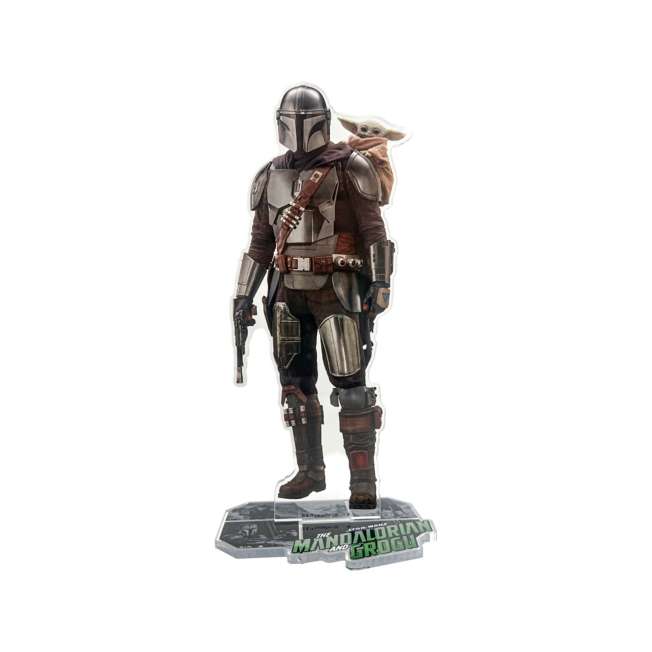 Soporte acrílico grande de The Mandalorian y Grogu