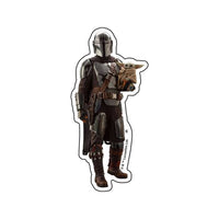 Set de 7 stickers transparentes de The Mandalorian y Grogu
