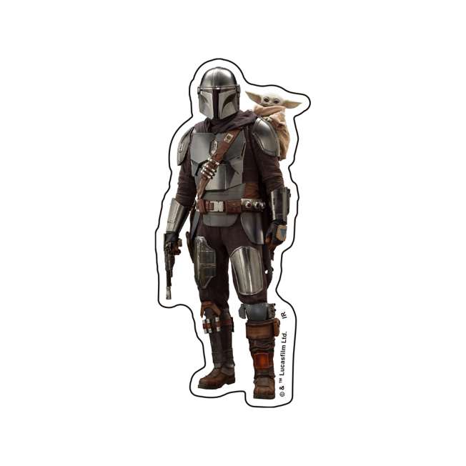 Set de 7 stickers transparentes de The Mandalorian y Grogu