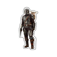 Set de 7 stickers transparentes de The Mandalorian y Grogu