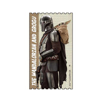 Set de 7 stickers transparentes de The Mandalorian y Grogu