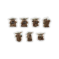 Set de stickers transparentes de Grogu - Star Wars