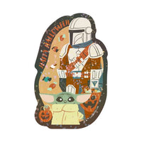 Mini sticker holográfico de The Mandalorian
