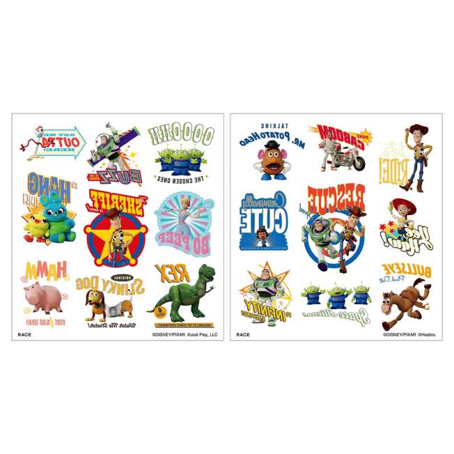 Stickers corporales que brillan en la oscuridad de Toy Story