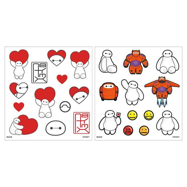 Stickers corporales de Baymax que brillan en la oscuridad