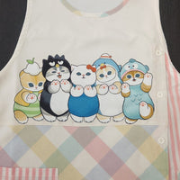 Delantal Mofusand y personajes de Sanrio
