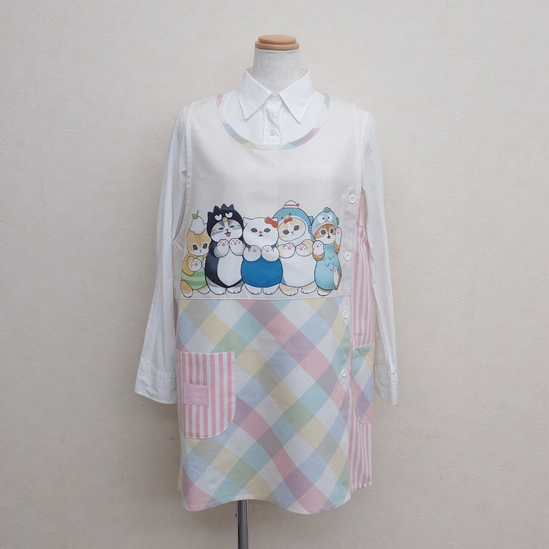 Delantal Mofusand y personajes de Sanrio
