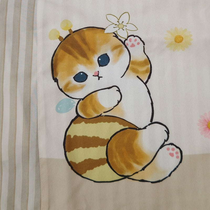 Delantal Mofusand Gatito Abeja Café