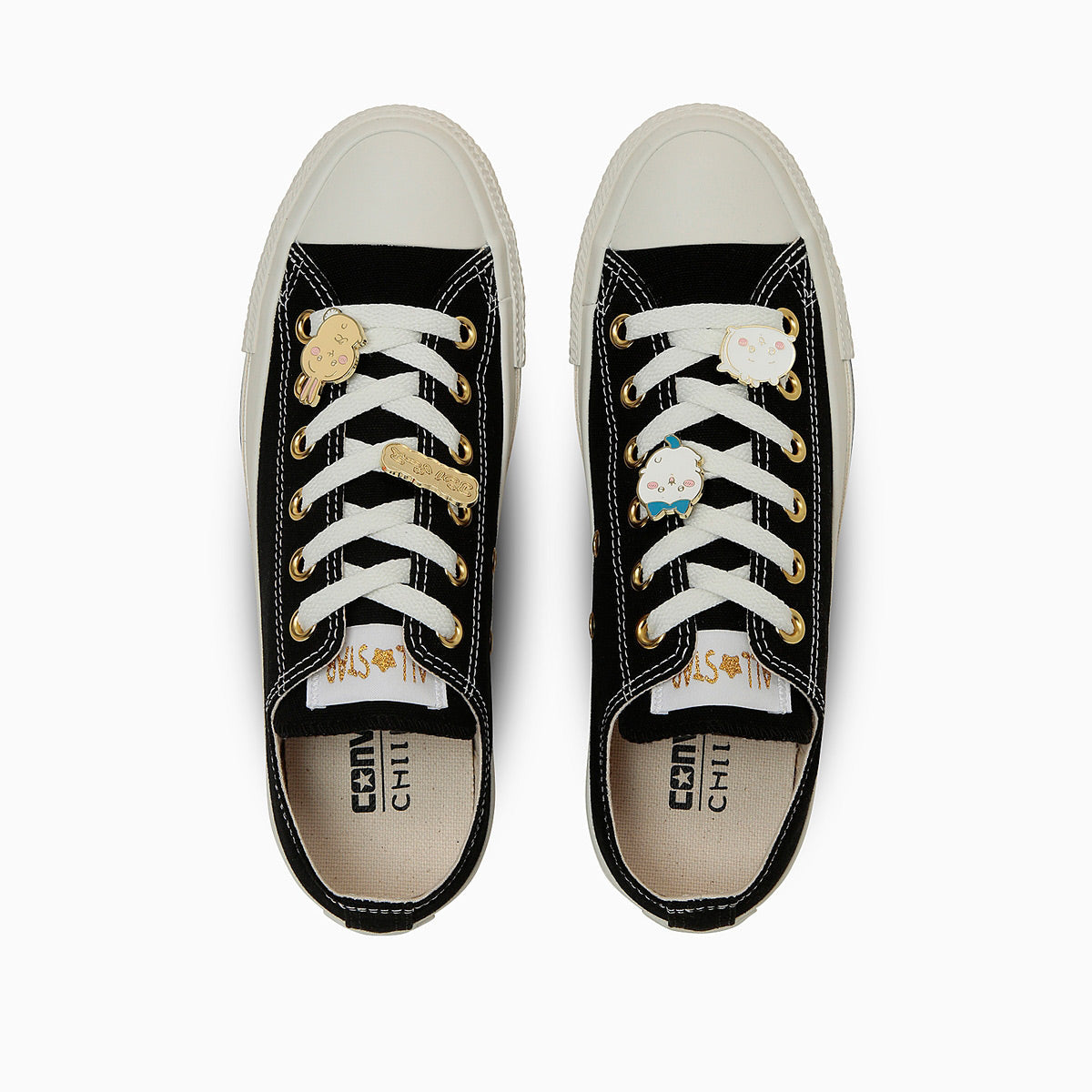 Zapatillas Converse All Star OX negras de Chiikawa
