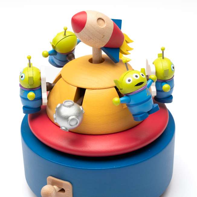 Caja musical mecánica de madera Toy Story: Alienígena