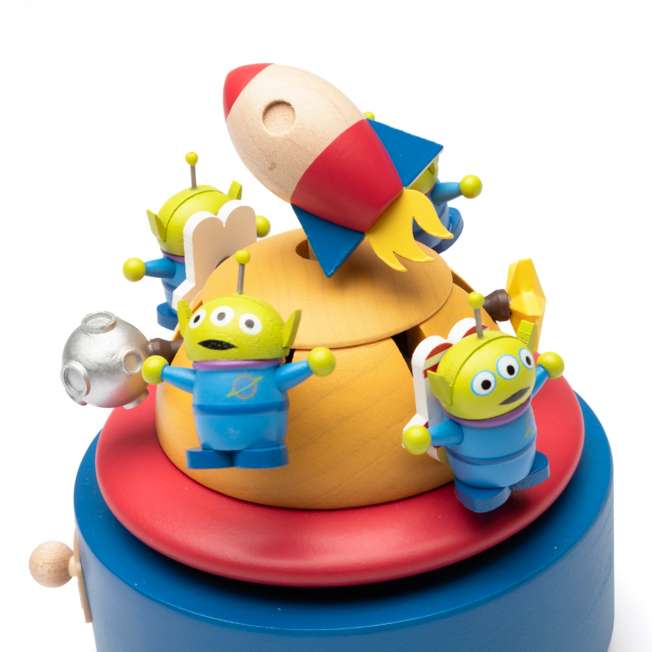 Caja musical mecánica de madera Toy Story: Alienígena