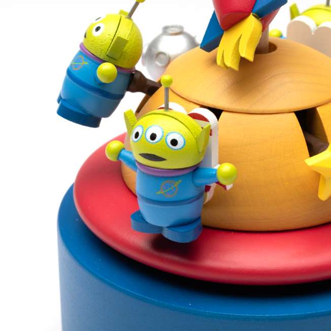 Caja musical mecánica de madera Toy Story: Alienígena