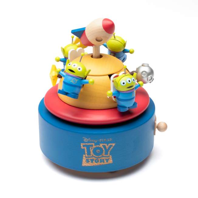 Caja musical mecánica de madera Toy Story: Alienígena