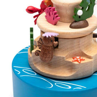 Caja musical de madera de La Sirenita