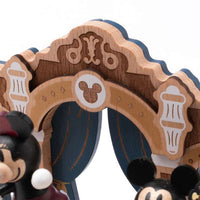 Caja musical mecánica de madera Disney: Minnie y Donald