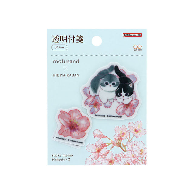 Notas adhesivas transparentes mofusand x Hibiya Kadan